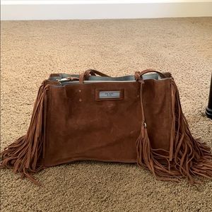 Prada fringe tote bag